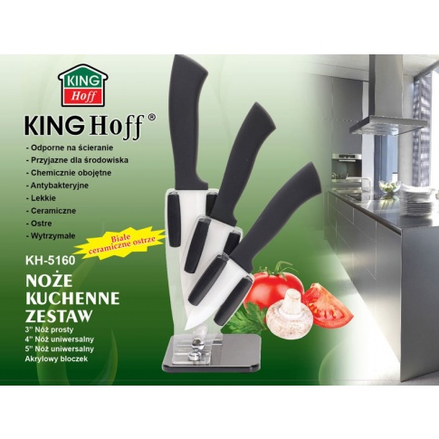 Noże ceramiczne w bloku KH 5160 w sklepie Dedekor.pl