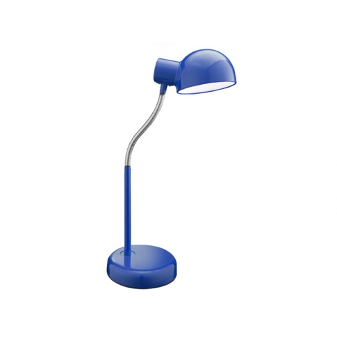 Niebieska lampka na biurko Rex wys.52 giętka w sklepie Dedekor.pl