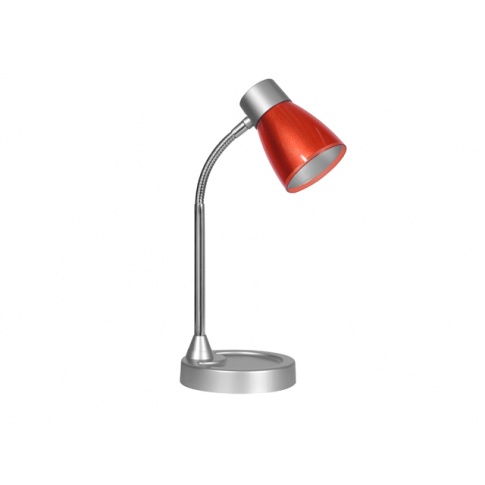 Klasyczna lampka na biurko Sylvester wys.28 czerwona w sklepie Dedekor.pl