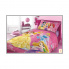 Różowa narzuta na łóżko dla dzieci Księżniczka 160x200 bawełna w sklepie Dedekor.pl