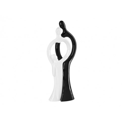 Dekoracyjna figurka biało-czarna 31x11x10,5 w sklepie Dedekor.pl