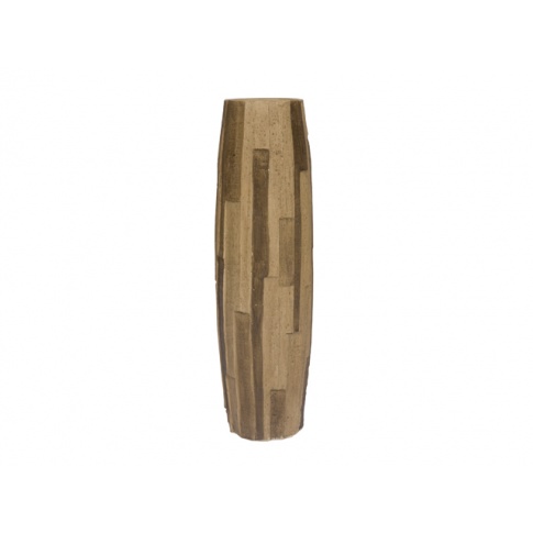 Ceramiczny wazon dekroacyjny 50x15x15 jasny brąz w sklepie Dedekor.pl