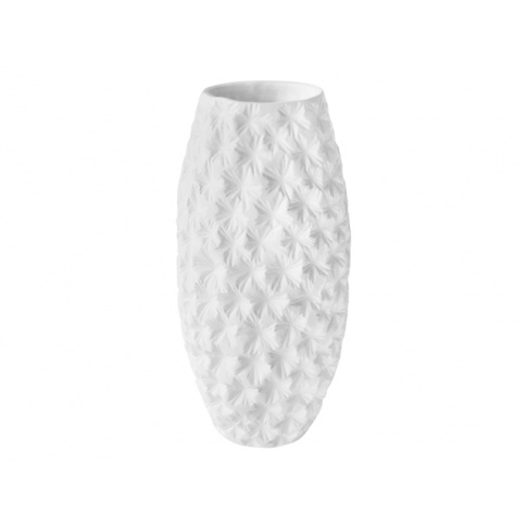 Biały wazon ceramiczny 43x20x20 natural w sklepie Dedekor.pl