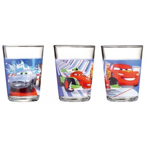 Szklanki dla dzieci CARS 3 szt. 160ml w sklepie Dedekor.pl