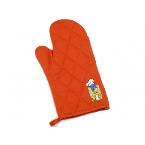 Pomarańczowa rękawica kuchenna Berghoff Simpsons pikowana w sklepie Dedekor.pl
