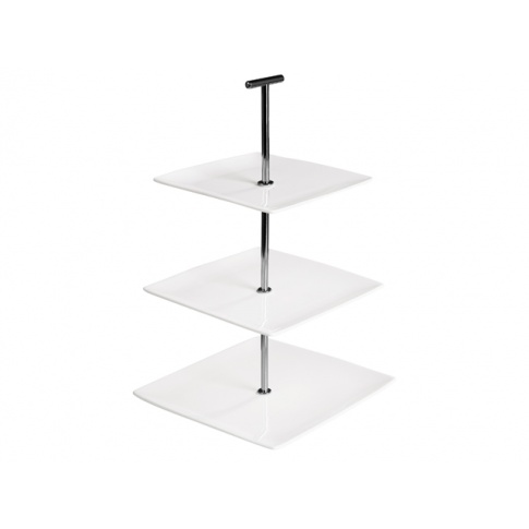 Trójpoziomowa patera porcelanowa Squito Yong 30x20x20 w sklepie Dedekor.pl