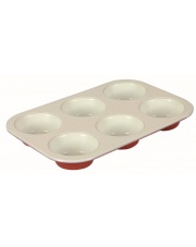 Forma na 6 muffinek Fusion Fresh 18x27 red 