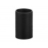 Czarny kubek łazienkowy Groove wys.11 ceramika w sklepie Dedekor.pl