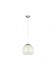 Kremowa lampa wisząca kula