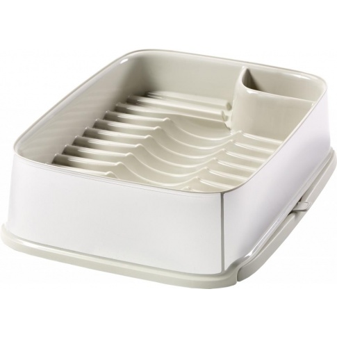 Suszarka do naczyń Deco Curver kremowo srebrna 29,5x39,5 prostokątna w sklepie Dedekor.pl