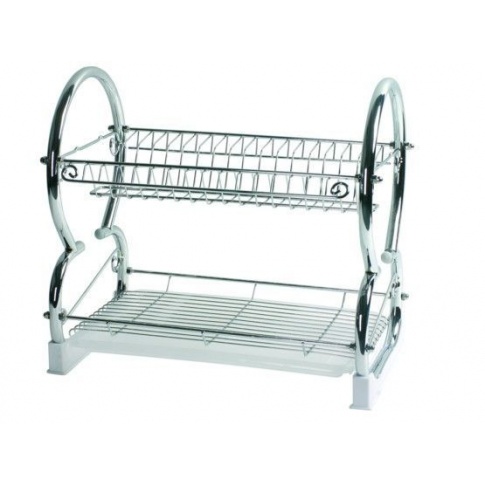 Chromowana suszarka do naczyń Lawenda Domotti 43x26 w sklepie Dedekor.pl