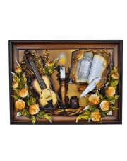 Obraz skrzypce skóra 60/80cm 