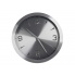 Srebrny zegar aluminiowy śr. 30 cm w sklepie Dedekor.pl