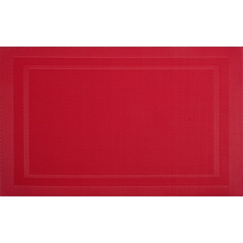 Mata stołowa PVC/PS czerwień 30x45cm VELVET w sklepie Dedekor.pl