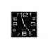 Kwadratowy zegar na ścianę śr.28 czarny w sklepie Dedekor.pl