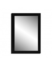 Lustro w czarnej ramie 80x60 cm  w sklepie Dedekor.pl