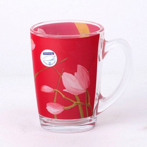 RED ORCHIS Kubek LUMINARC 320 ml w sklepie Dedekor.pl