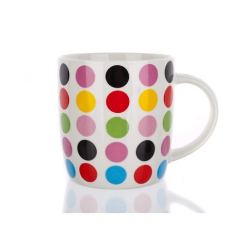 Kubek w kolorowe kropki  w sklepie Dedekor.pl