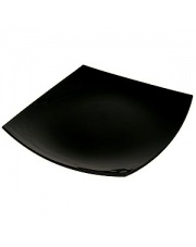 Talerz obiadowy czarny Quadrato 26 cm