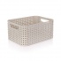 Koszyk Rattan Style M kremowy w sklepie Dedekor.pl