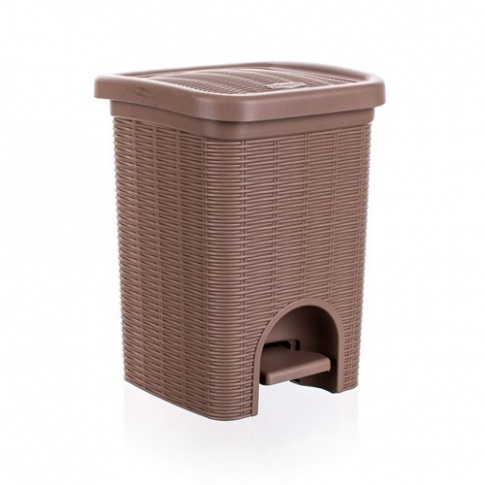 Kosz na śmieci 6L Rattan j.brąz w sklepie Dedekor.pl