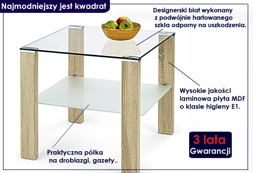 ława simple kwadrat halmar