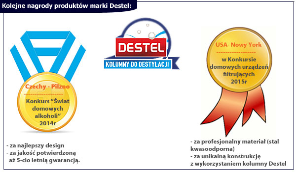 Produkt Kolumna do destylatora Destel 500XL